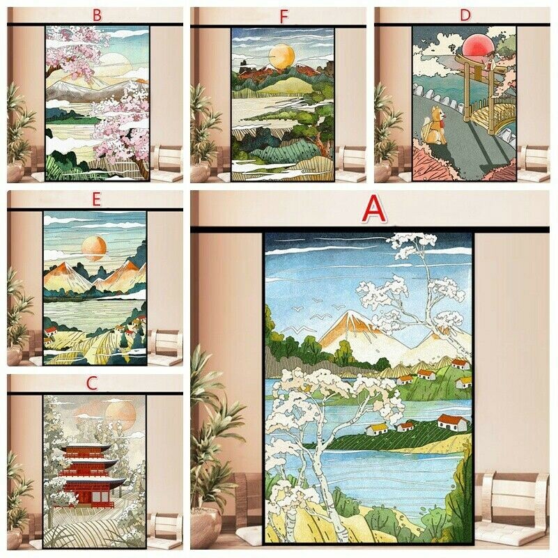 Japonais Givré Fenêtre Crampon Statique Films Verre Teinté Autocollant PVC 50x90