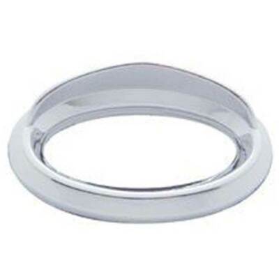United Pacific 20593 Chrome Bezel For 1-3/4'' X 3/4'' Peterbilt Glove Box Emblem 