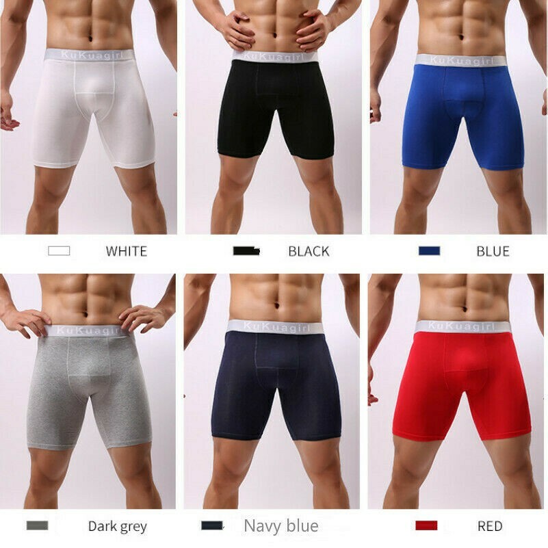 3PCS Herren Baumwolle Boxer Unterhose Sport Unterwäsche Atmungsaktiv Übergröße