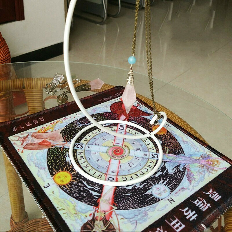 1x-table-pendulum-chart-triple-moon-pentacle-tarot-card-pagan-altar-home-vintage