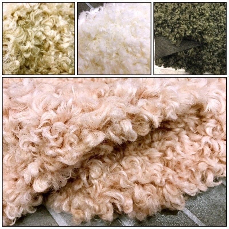 Falso Sherpa Shearling Cerchietto Lana Tessuto Curvo Trama Intrecciata Peluche