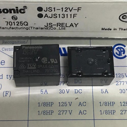 Relais D'alimentation JS1-12V-F AJS1311F - 10A, DIP5, Parfait Pour Vos Projets électroniques Et Bricolage - 3