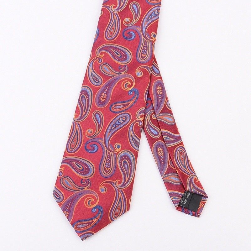 Herren Blumen Paisley Seide Satin Dünn Schmal Krawatte Skinny Freizeit Jäten
