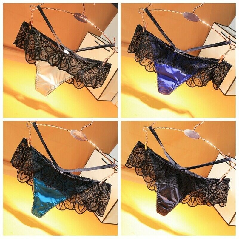 Lady Sexy Panties Briefs Thong T-back Lace Seamless Underwear Lingerie Soft Cosy