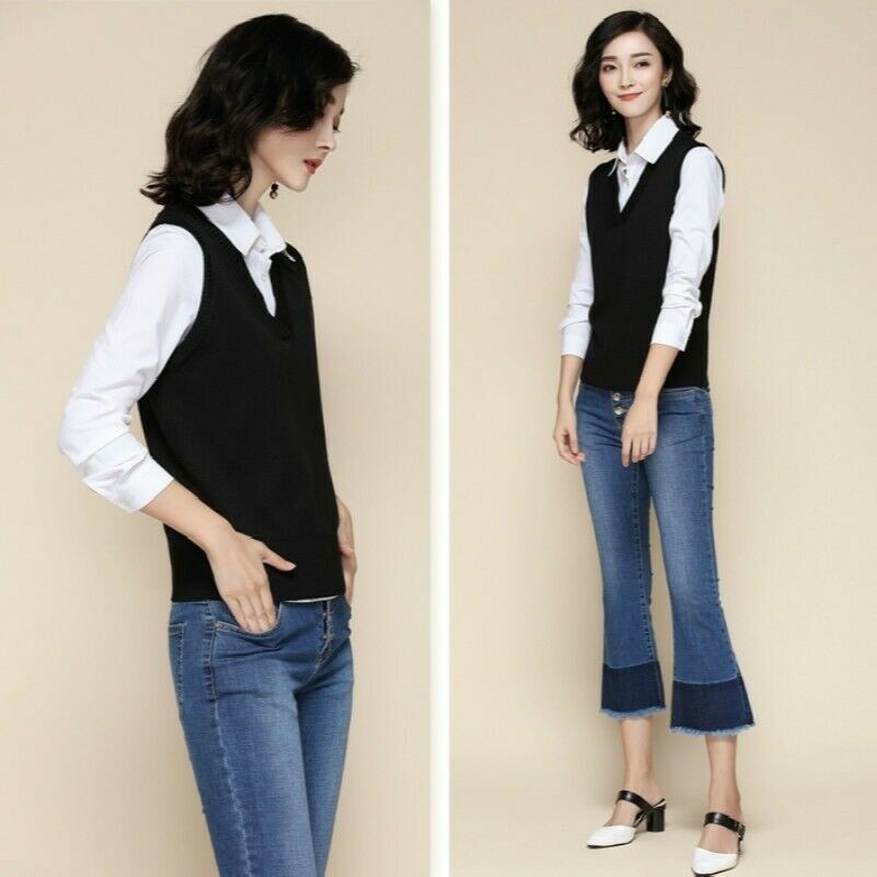 women-knitted-vest-acrylic-blend-sleeveless-sweater-jumper-waistcoat-top-stretch