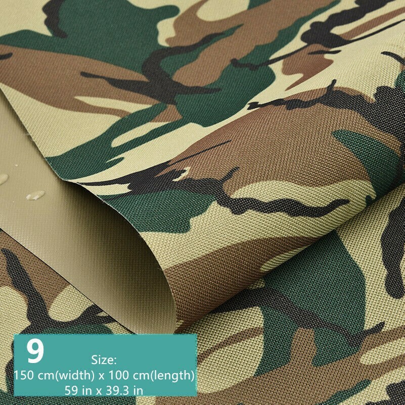 Oxford Fabric Waterproof Camouflage Camp 600D Solid for Outdoor Tent Backpack