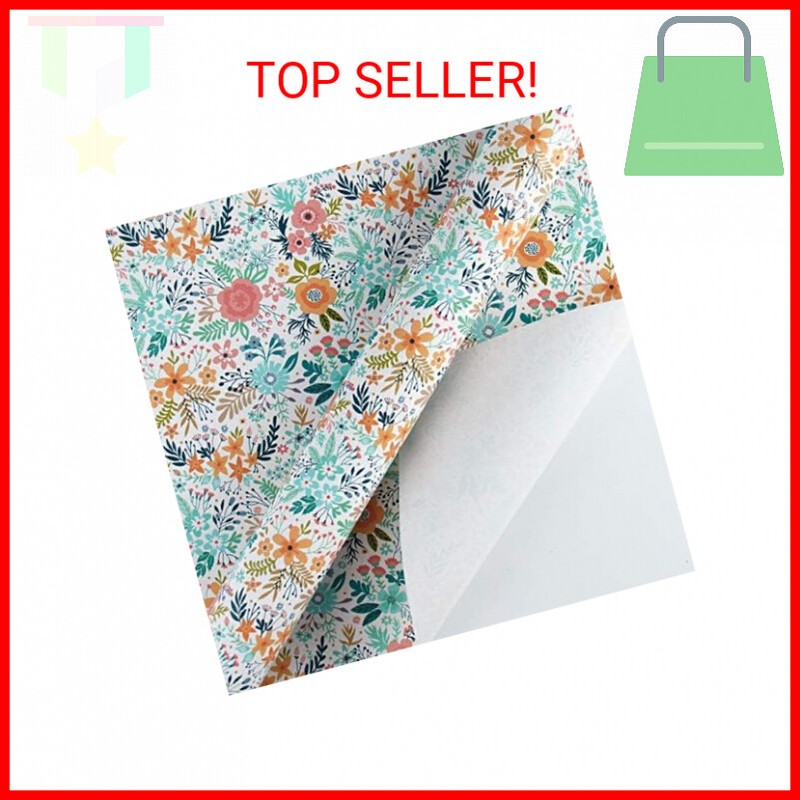 WRAPAHOLIC Wrapping Paper Roll - Beautiful Floral Design for Birthday, Mother's