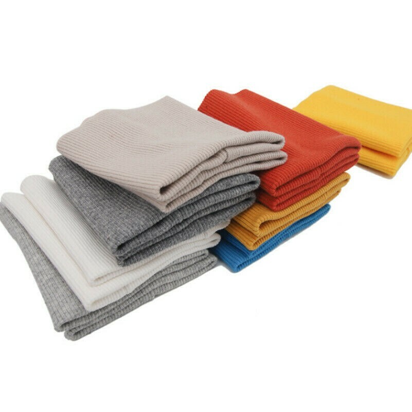 Baumwolle Gestrickt Gerippt Manschetten Pullover Arme Bein Jersey Rand