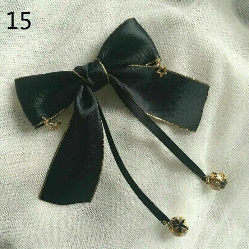 Damen Lolita Gothic Haarnadel Clip Süß Kawaii Schleife Knoten Haarspange Zubehör