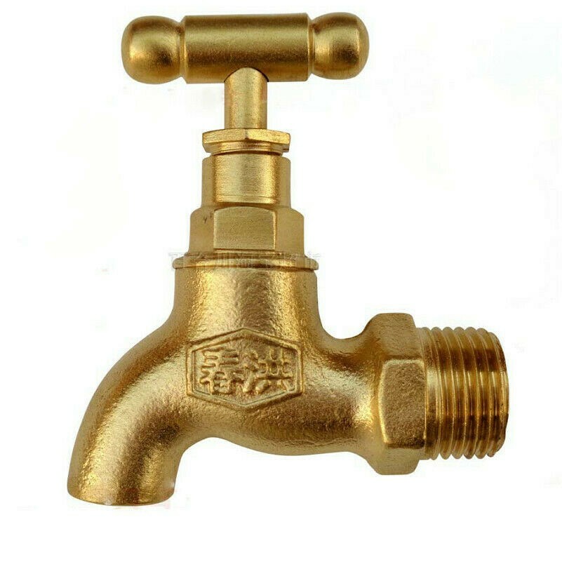 1X Ersatz Messing Wasserhahn Wand Außen Verwendung 20mm Gewinde Küche Badezimmer