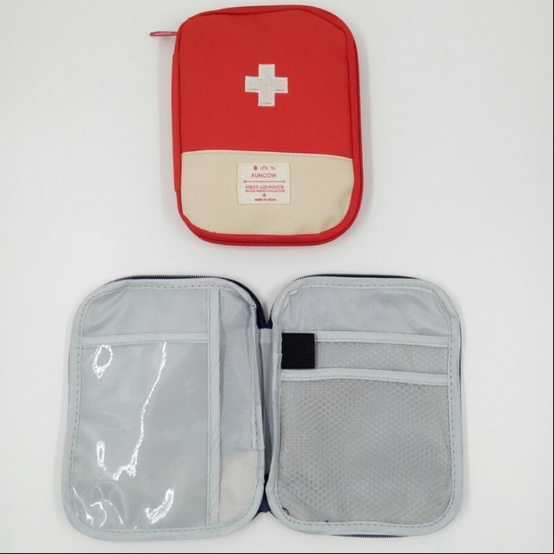 Portatile Kit di Pronto Soccorso Borsa Custodia Esterno Campeggio Casa