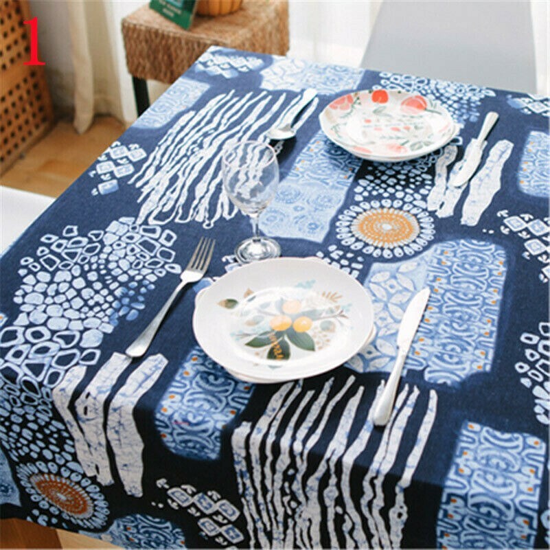Coton Lin Tissu Imprimé Table DIY Vêtements Vêtements Bohème Ethnique 1 Mètre