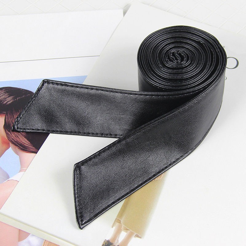 Trench-Coat Ceinture Ceinture Simili Cuir Manteau Veste Pull Élégant Noir