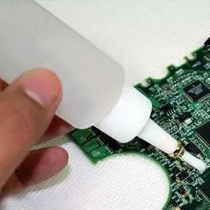 1pc Soldering Liquid Flux Plastic Bottle w/ Brush Multi Function Clear 50mL Hot