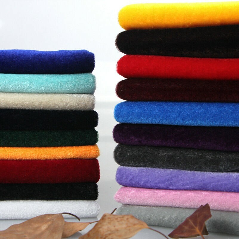 Velvet Pleuche Fabric Curtain Craft Upholstery Table Cloth Background Sofa DIY