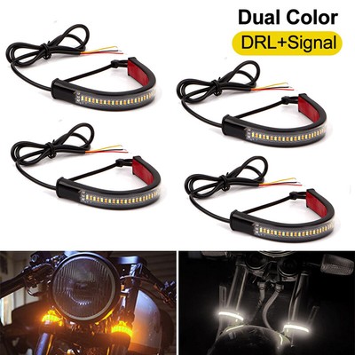 4x DRL LED Strip Lights for Kawasaki Vulcan 1500 1600 1700 2000 500 800 900 Z650