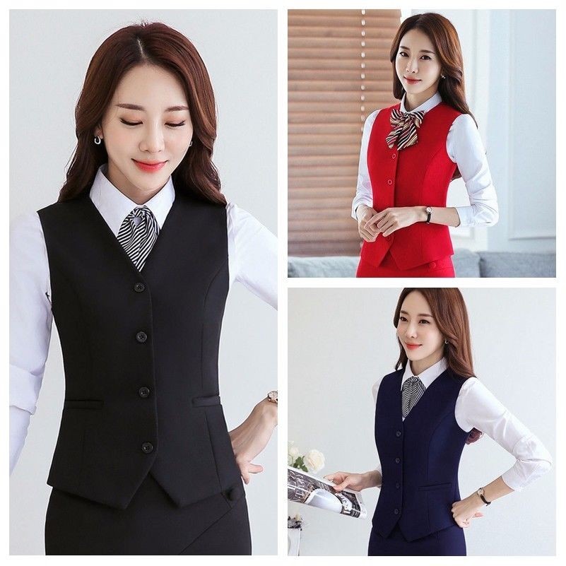 ladies-business-work-vest-sleeveless-blazer-professional-waistcoat-slim-tops-red