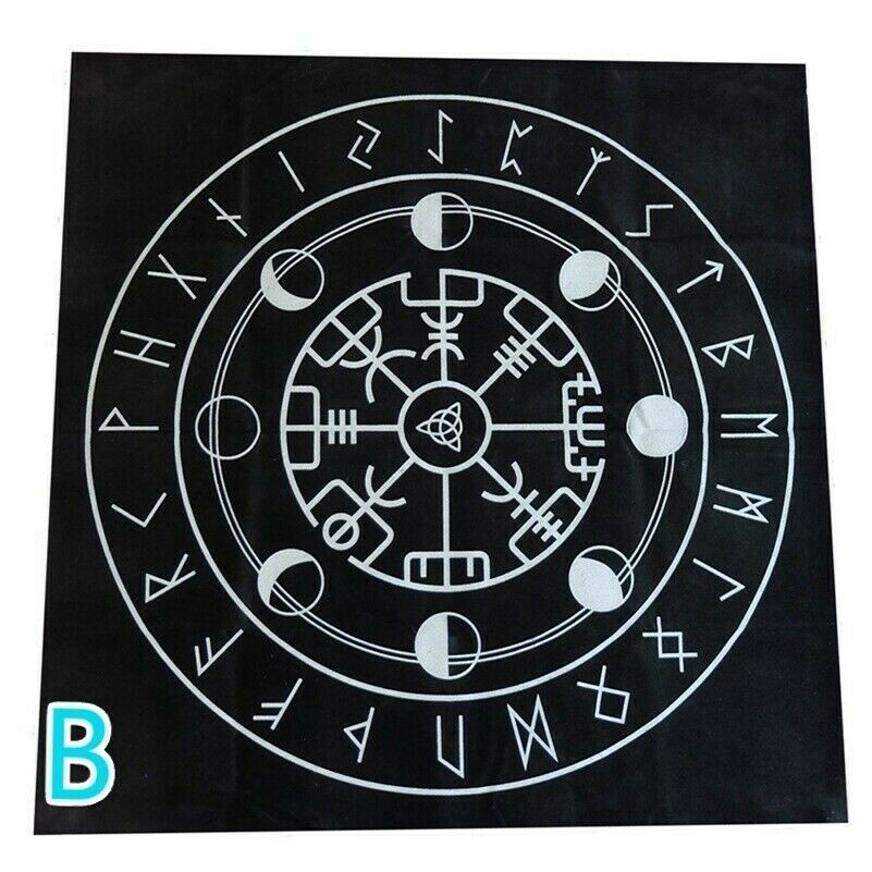 Altar Tarot Cards Tablecloth Cloth Pentagram Divination Pagan Wicca Velvet SPW