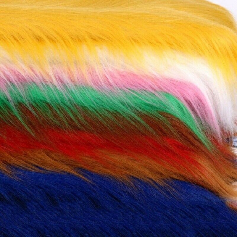Luxury Long Haired Pile Faux Fur Fabric Furry Upholstery DIY Jewelry Display