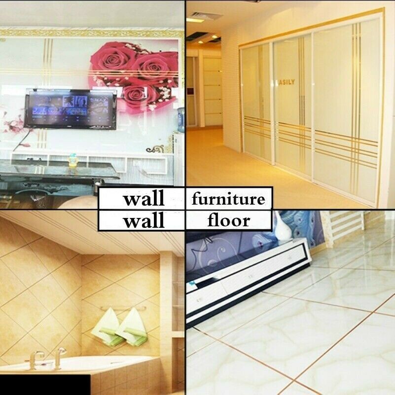 50M Length Tiles Tape Self Adhesive Floor Seam Sticker Wall Furniture Decor