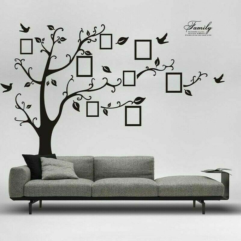 Abnehmbare Stammbaum Wandaufkleber Wandaufkleber DIY Art-Vinyl Aufkleber Dekor