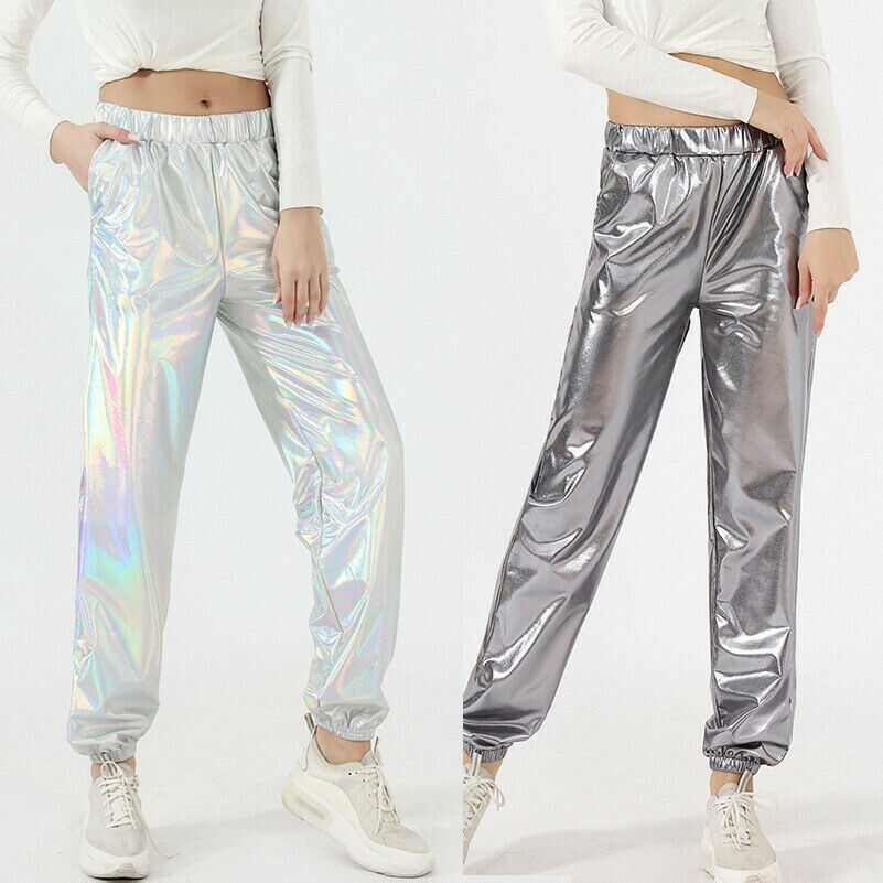 women-metallic-shiny-harem-pants-trousers-wet-look-baggy-dance-club-party