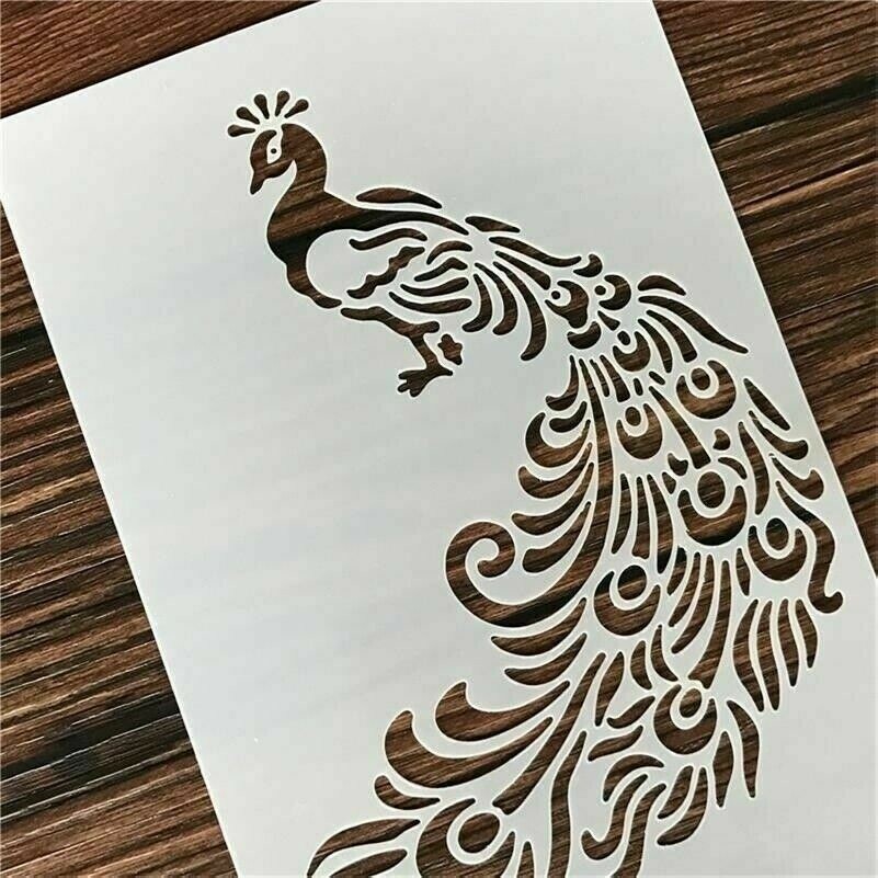 Pfau Basteln Schichtung Stempel für Wände Malen Scrapbooking Stempel Album