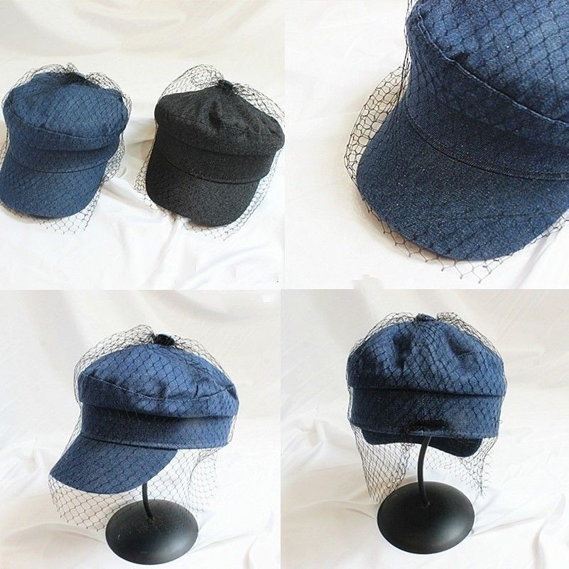 Femme Jeans Coton Violoniste Casquette Chapeau Toile Vintage Vendeur de Journaux