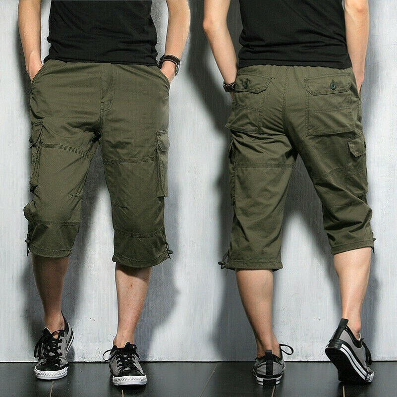 men-34-length-cargo-pants-shorts-loose-sports-cotton-trousers-soft-plus-size
