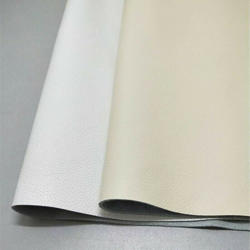 Véritable Cuir Tissu Première Couche de Vache Coupe Ferraille Matériel Crème