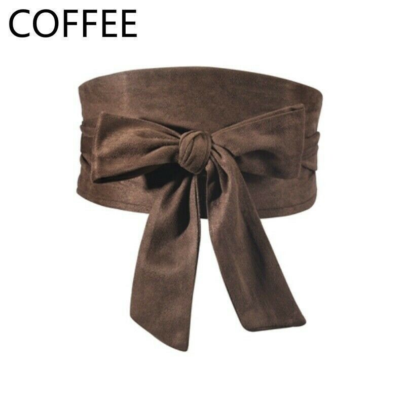 Damen Japanisch Kunstwildleder Obi Gürtel für Kimono Yukata Breit Korsett Bund