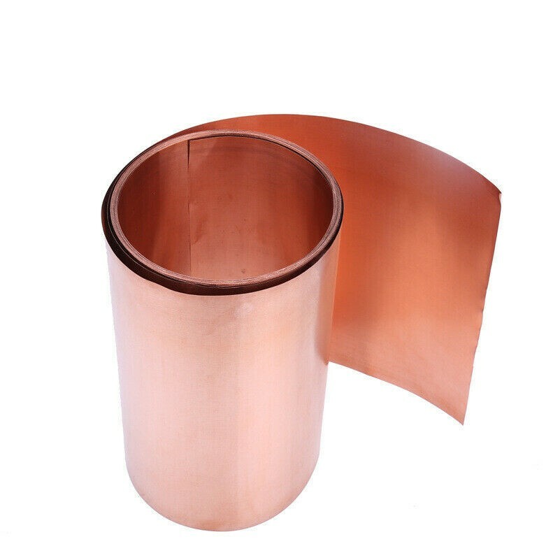 99.9% Pure Cuivre Feuille 0.01-0.3mm Mince Métal Plaque Film Rouleau 100-200mm