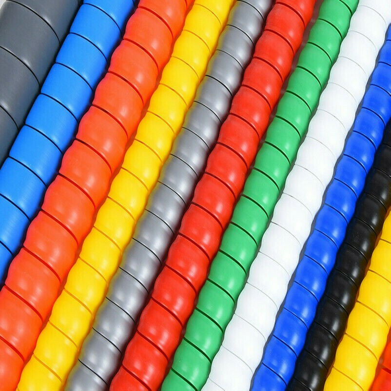5M Spiral Cable Wire Protector Wrapping Sleeve Line Organizer Tube Cover