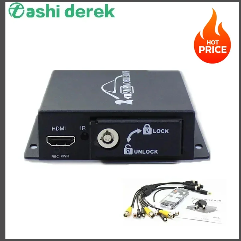 8MP Mini 2CH Vehicle Mobile Car DVR AHD Camera CVBS Cctv Recording Box Video Re