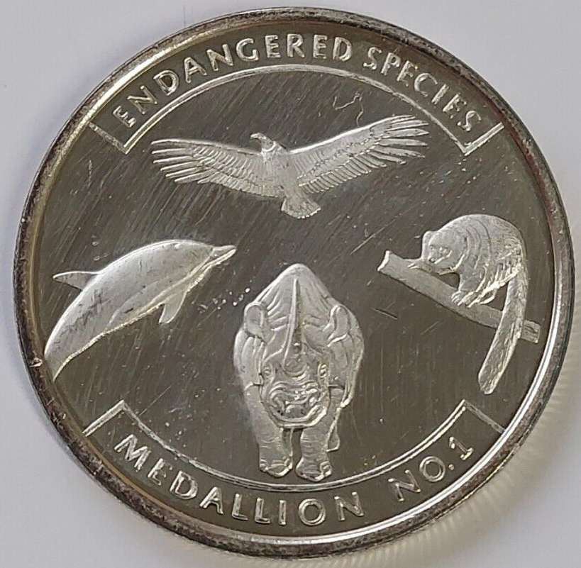 1oz World Coalition Endangered Species .999 Silver Ltd Ed