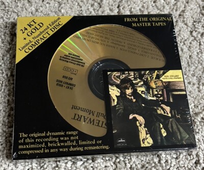 24K Gold CD AFZ-058 Rod Stewart Never A Dull Moment. Numbered. New, Sealed!