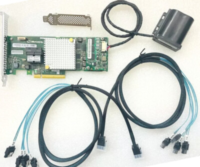Adaptec ASR-8805 PCI-E 3.0 1GB 12Gb/s RAID Card + 2* SFF-8643 SATA cable+BBU