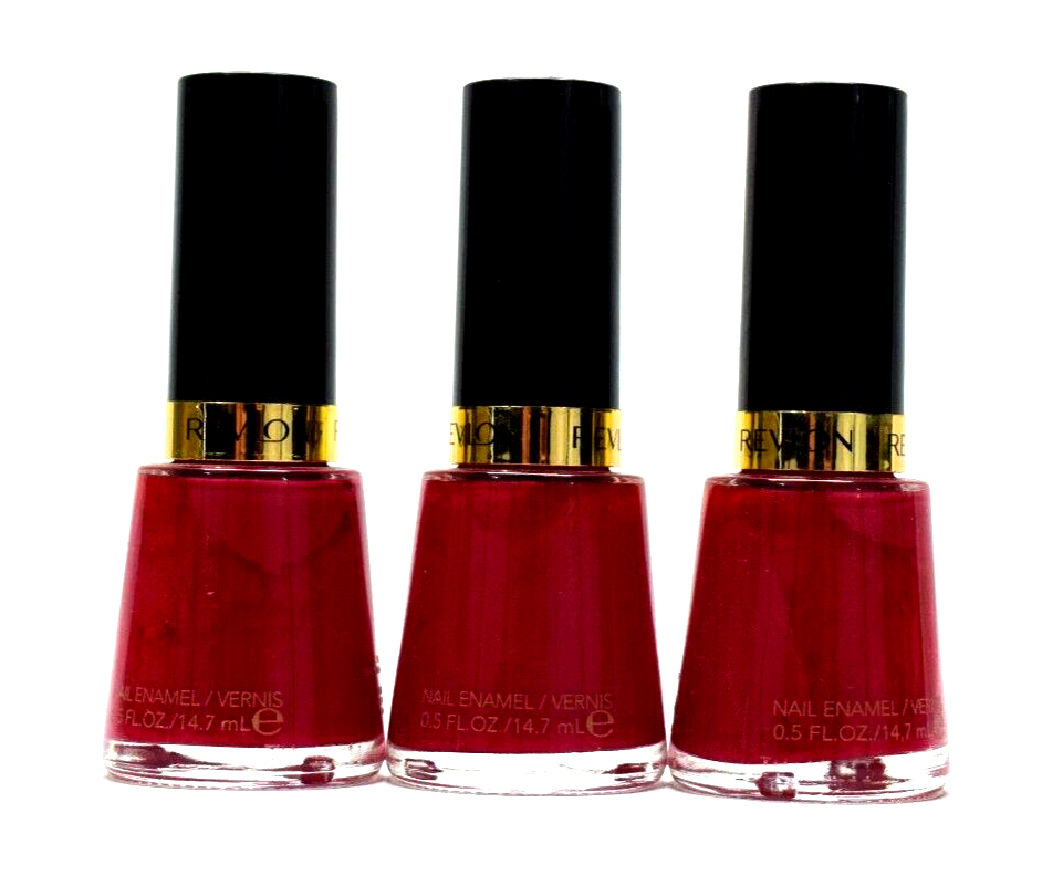 Revlon Nail Enamel,  in Red/Coral, 270 Cherries In The Snow, 0.5 , Pack of Three