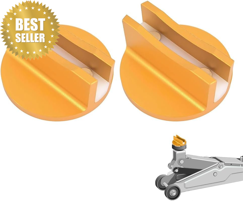 2Pcs Universal Magnetic Jack Pad, Aluminum Grooved Jack Puck Pinch, Magnetic Fra