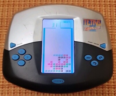 Tetris Radica Handheld Game With Color Screen - 2007 By Mattel Tested & Works