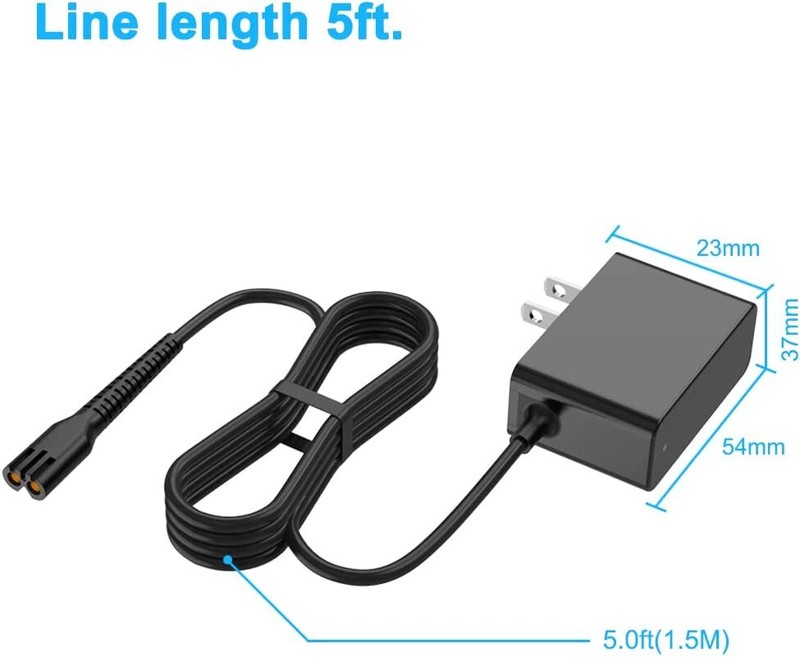 4V Charger Cord for Wahl 1919 100 Year Clipper, Wahl Magic Clip Cordless Trimmer