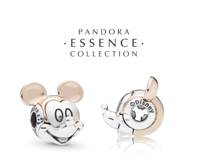 New Genuine Authentic Pandora Essence Rose Gold Mickey Charm