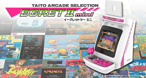 NEW Taito Egret II Mini Famitsu DX Pack Pins Collection & A4