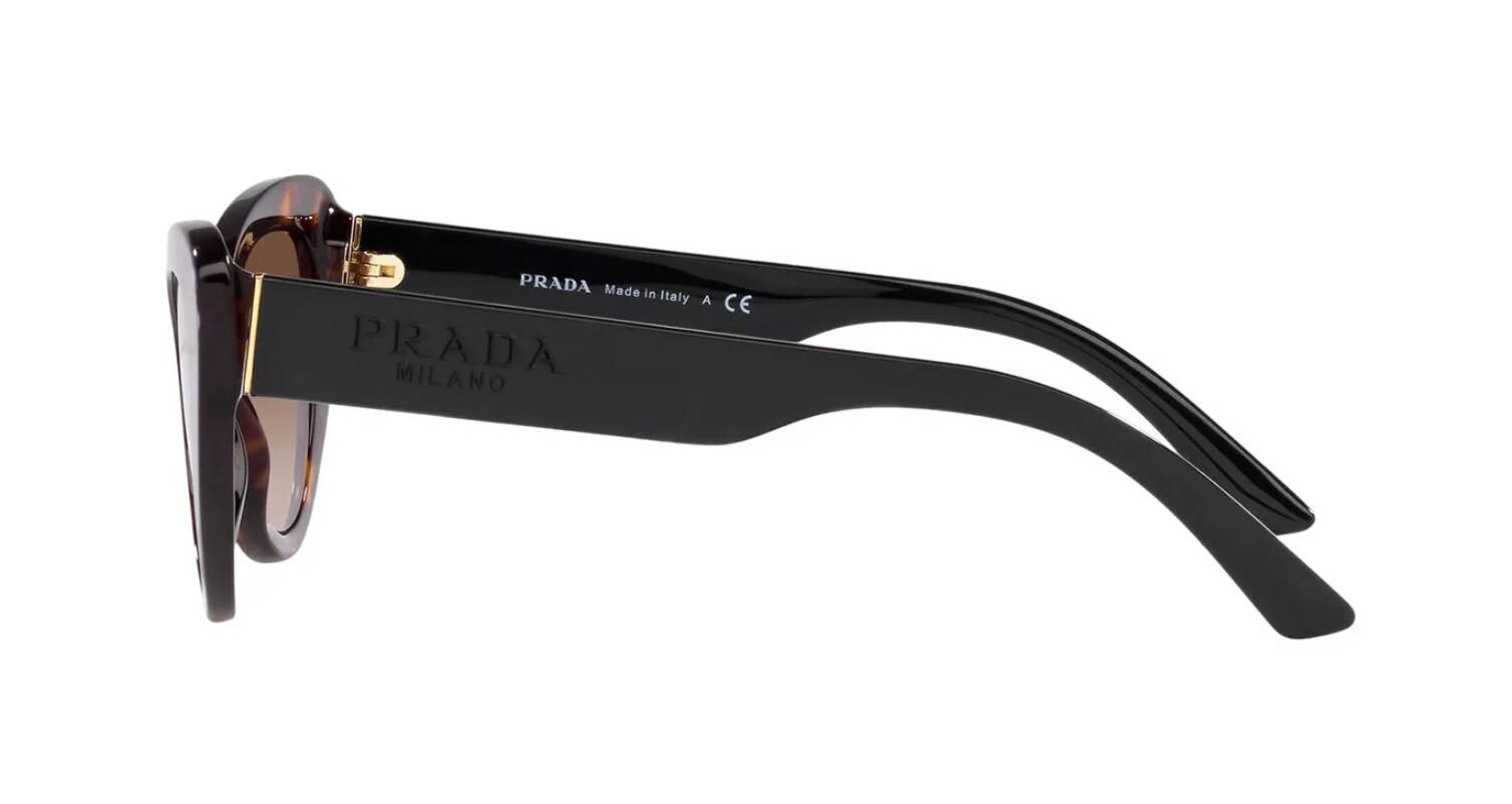 Pre-owned Prada Pr 13ys Tortoise/brown Shaded (2au6s1) Sunglasses