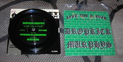 DROPKICK MURPHYS : Live On A Five 5  BLACK Color Vinyl NEW Pipebomb On Lansdowne