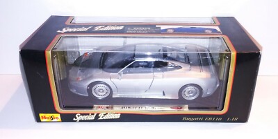 1992 Bugatti EB110 - Silver 1:18 Scale | Maisto Special Edition NOS.