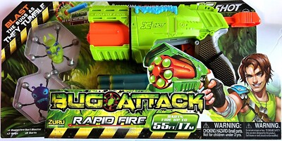 Zuru - X Shot Bug Attack Rapid Fire Blaster w/ 2 Bugs and 8 Darts BRAND NEW