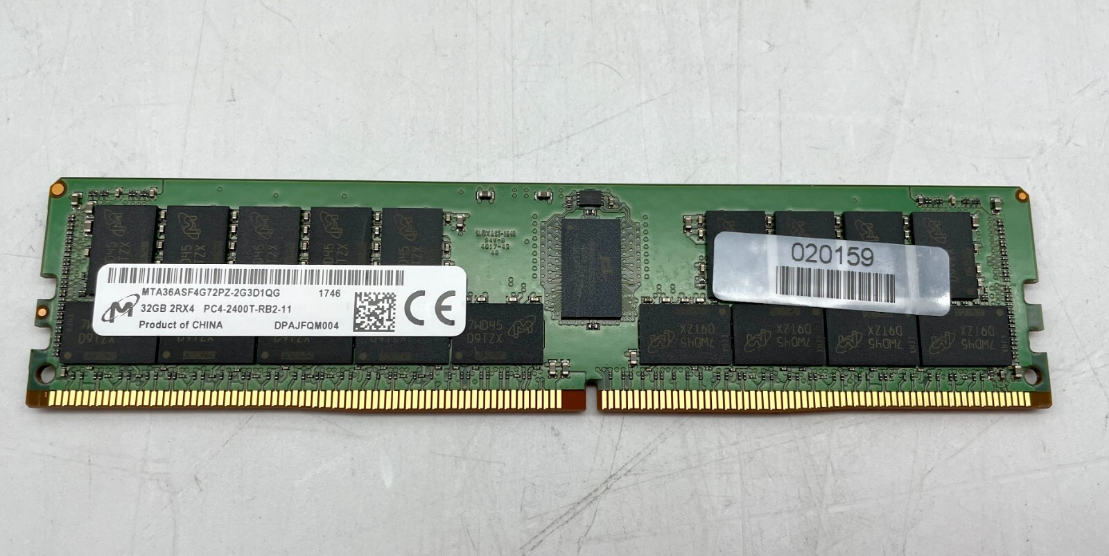 Micron 32GB 2Rx4 PC4-2400 Server Ram, MTA36ASF4G72PZ-2G3D1QG