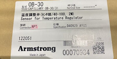 Armstrong D40929 - 104-212°F Temperature Pilot & 6-1/2' Capillary