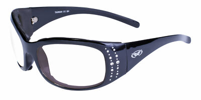 Global Vision Marilyn 2 Plus Women's Padded Sunglasses Black Frame Clear Lens